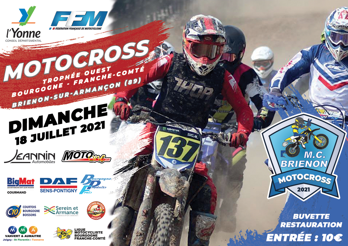 MotoCross 2021 Trophée Ouest Bourgogne Franche-Comté - Les Horaires