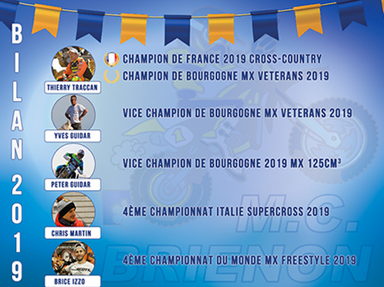 Affiche et date du MotoCross Trophée OUEST Bourgogne France Comté 2020