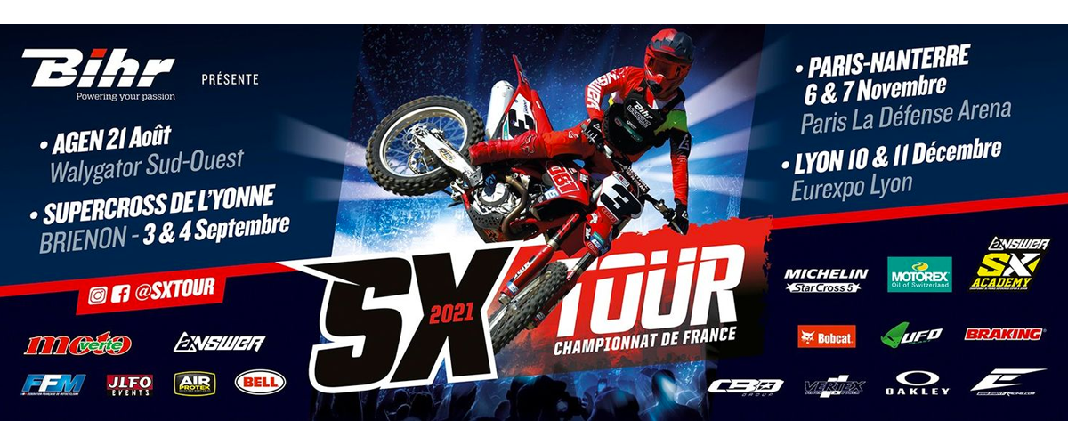 Championnat de France de Supercross 2021 - Calendrier provisoire