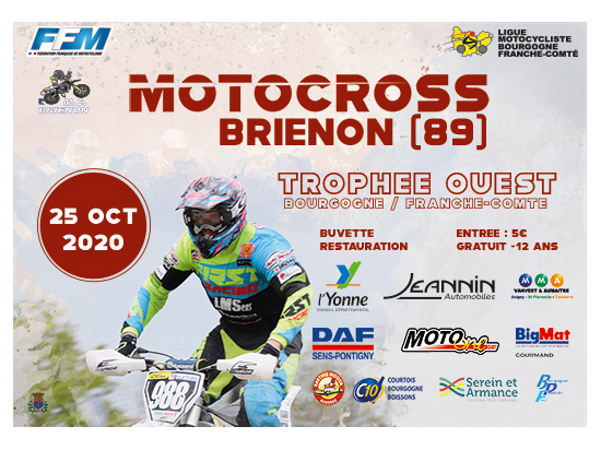 Manche du MotoCross BFC reporté au 25 Octobre 2020