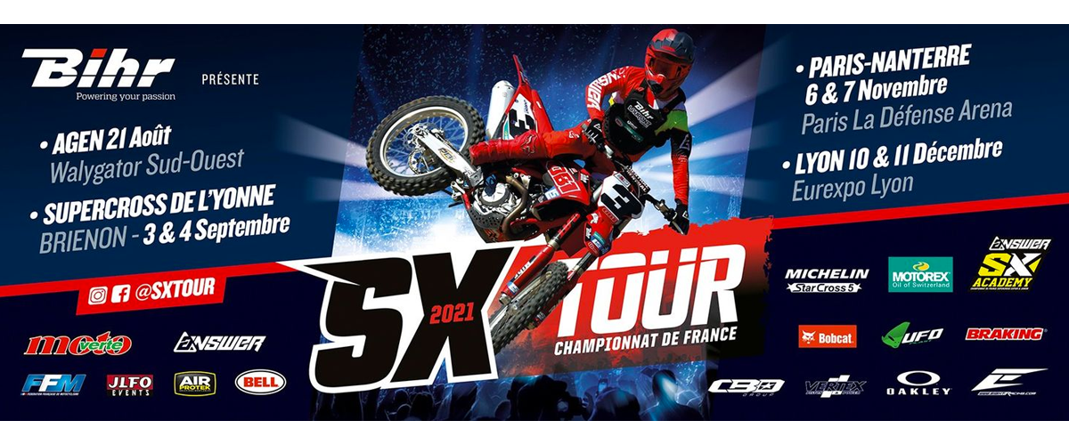 Championnat de France de Supercross 2021 - Calendier provisoire